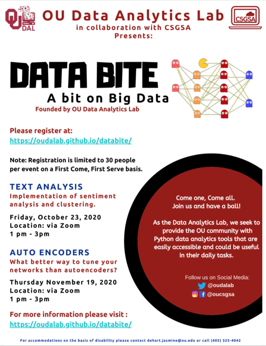 Register and learn more at https://oudalab.githut.io/databite