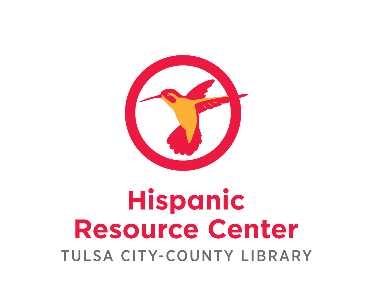 Logo for the Hispanic Resource Center at Tulsa City-County Library